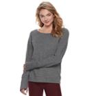 Juniors' So&reg; Perfectly Soft Cross Back Sweatshirt, Teens, Size: Xl, Dark Grey