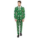 Men's Opposuits Slim-fit Santaboss Novelty Suit & Tie Set, Size: 48 - Regular, Dark Green