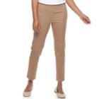 Petite Croft & Barrow&reg; Effortless Stretch Pull-on Pants, Women's, Size: 10 Petite, Med Beige