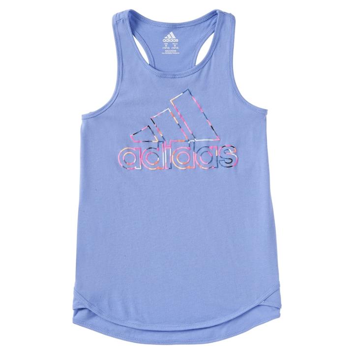 Girls 4-6x Adidas Focus Tank Top, Size: 4, Brt Purple