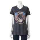 Juniors' Johnny Cash The Man In Black Graphic Tee, Girl's, Size: Xs, Black