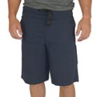 Men's Stanley Classic-fit Belted Twill Elastic-waist Shorts, Size: 34, Grey