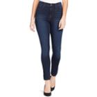 Women's Bandolino Thea High-waisted Skinny Jeans, Size: 6, Dark Blue