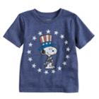 Baby Boy Jumping Beans&reg; Peanuts Snoopy Patriotic Stars Graphic Tee, Size: 12 Months, Blue (navy)