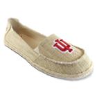 Women's Campus Cruzerz Indiana Hoosiers Sparkle Cabo Slip-on Shoes, Size: 6, Beig/green (beig/khaki)