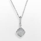14k White Gold .25 T.w. Diamond Pendant, Women's, Size: 18