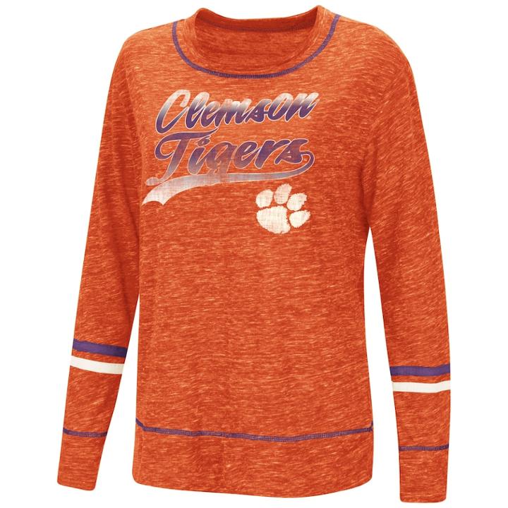 Women's Clemson Tigers Giant Dreams Tee, Size: Large, Drk Orange