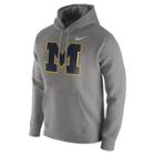 Men's Nike Michigan Wolverines Club Hoodie, Size: Xl, Gray