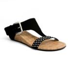 Rampage Sheryl Women's Wedge Sandals, Girl's, Size: 8, Black