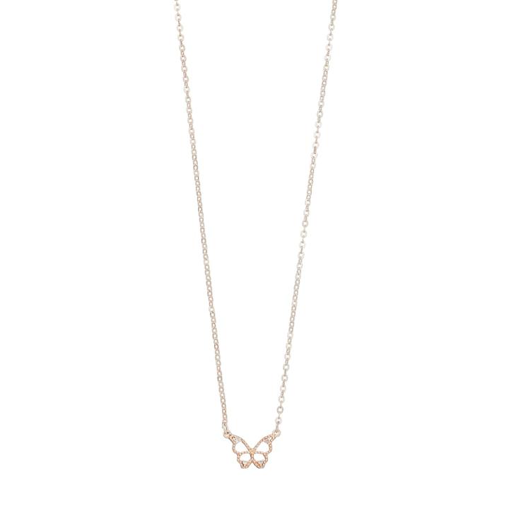 Lc Lauren Conrad Cubic Zirconia Butterfly Necklace, Women's, Light Pink