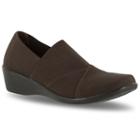 Easy Street Trance Women's Slip-on Wedges, Size: Medium (6), Brown