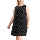 Plus Size Chaps Print Sheath Dress, Women's, Size: 20 W, Natural