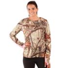 Huntworth Lightweight Camo Crewneck Hiking Top - Women's, Size: Small, Green