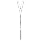 Lc Lauren Conrad Runway Collection Layered Starburst & Tassel Y Necklace, Women's, Blue