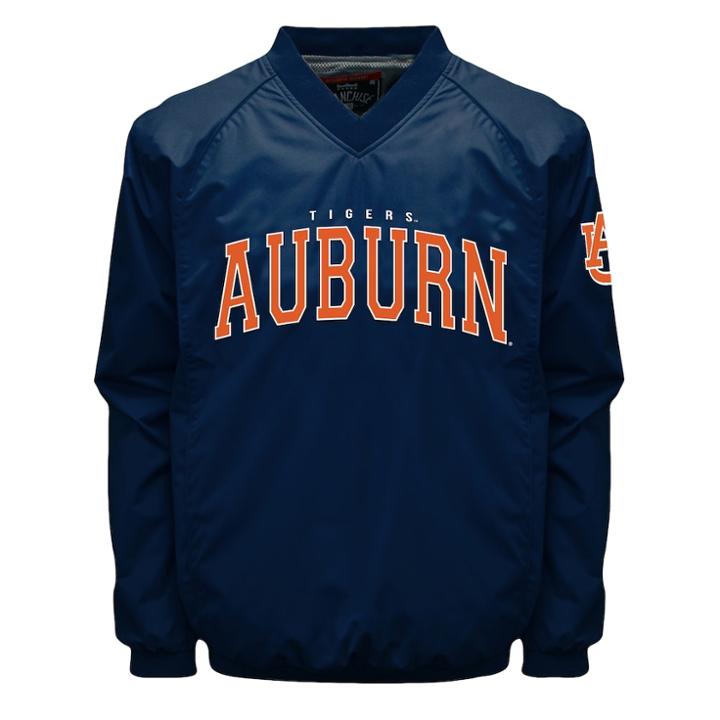 Men's Franchise Club Auburn Tigers Coach Windshell Jacket, Size: Large, Blue