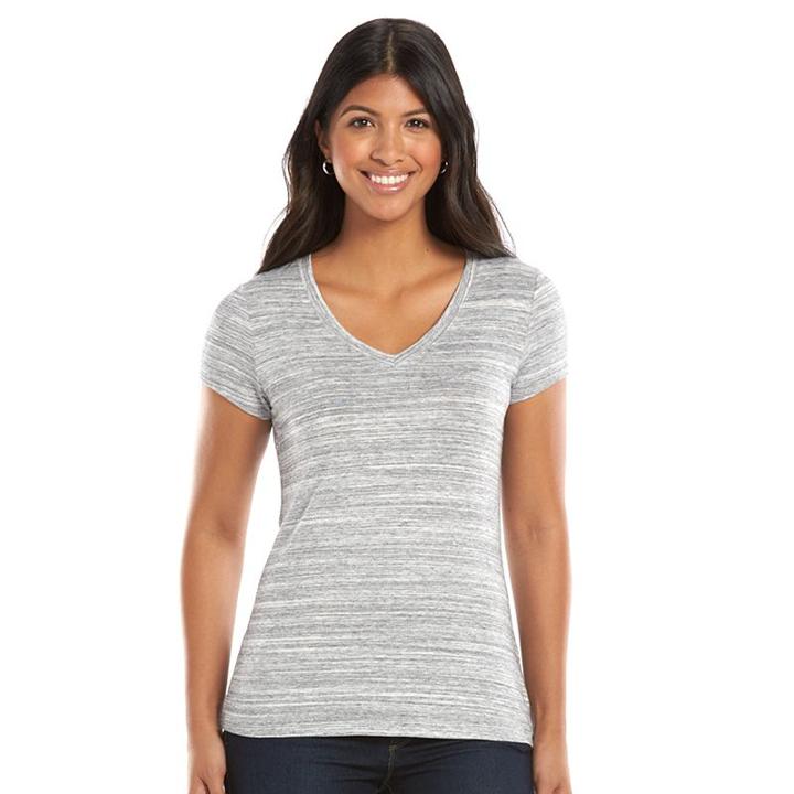 Women's Apt. 9® Essential Tee, Size: Medium, Grey Other