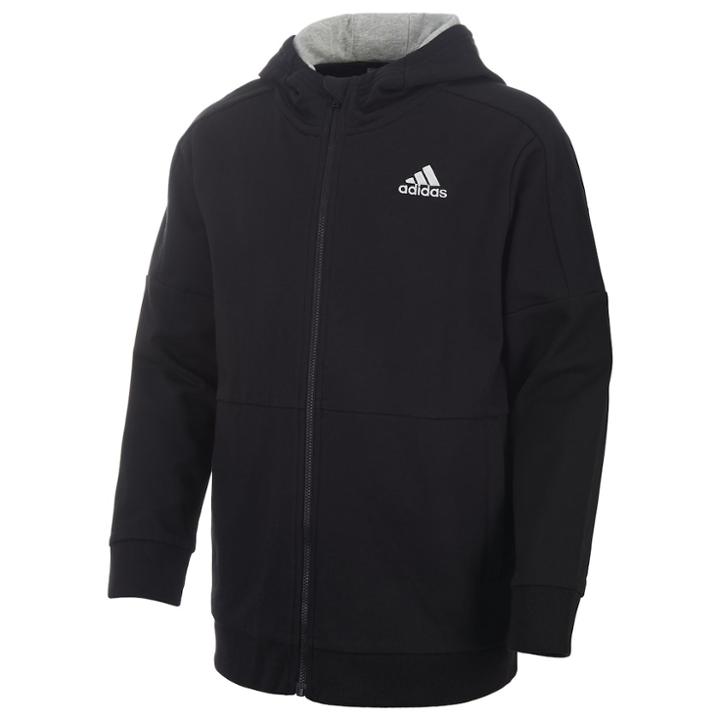 Boys 8-20 Adidas Fleece Hoodie, Size: Medium, Black