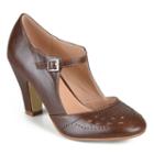 Journee Collection Elsa Women's Mary Jane Heels, Girl's, Size: Medium (10), Brown