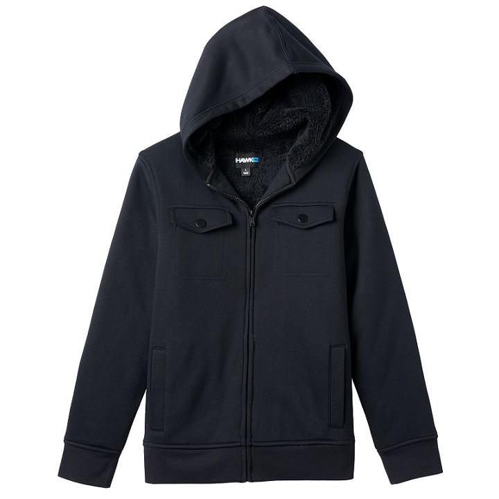 Boys 8-20 Tony Hawk Sherpa-lined Military Hoodie, Boy's, Size: Large, Black