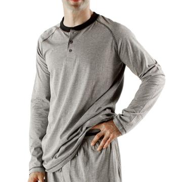 Big & Tall Residence Solid Henley, Men's, Size: 4xl, Grey