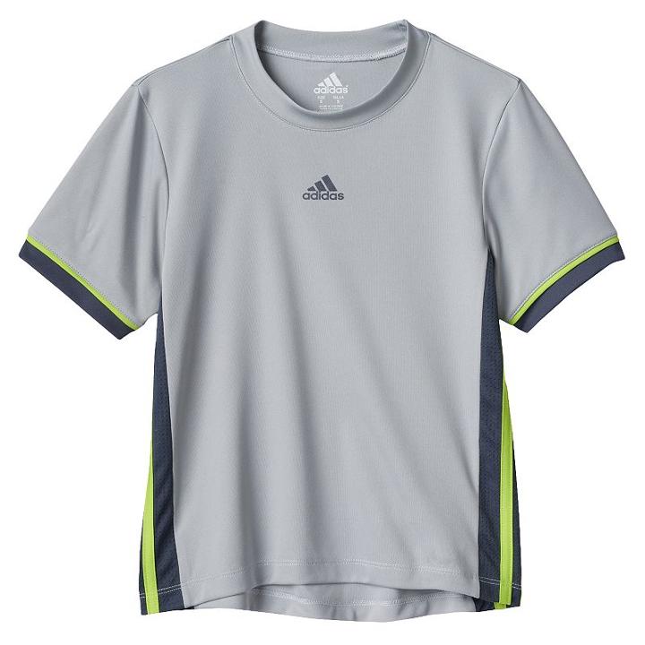 Boys 4-7x Adidas Climacool Mesh Tee, Boy's, Size: 6, Silver