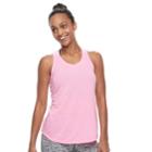 Women's Petite Tek Gear&reg; Racer Back Tank, Size: M Petite, Brt Pink