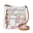 Apt. 9&reg; Robin Triple Zipper Crossbody Bag, Women's, Multi Floral