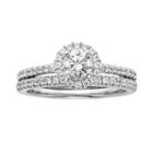 Igl Certified Diamond Engagement Ring Set In 14k White Gold (1 Ct. T.w.), Women's, Size: 9