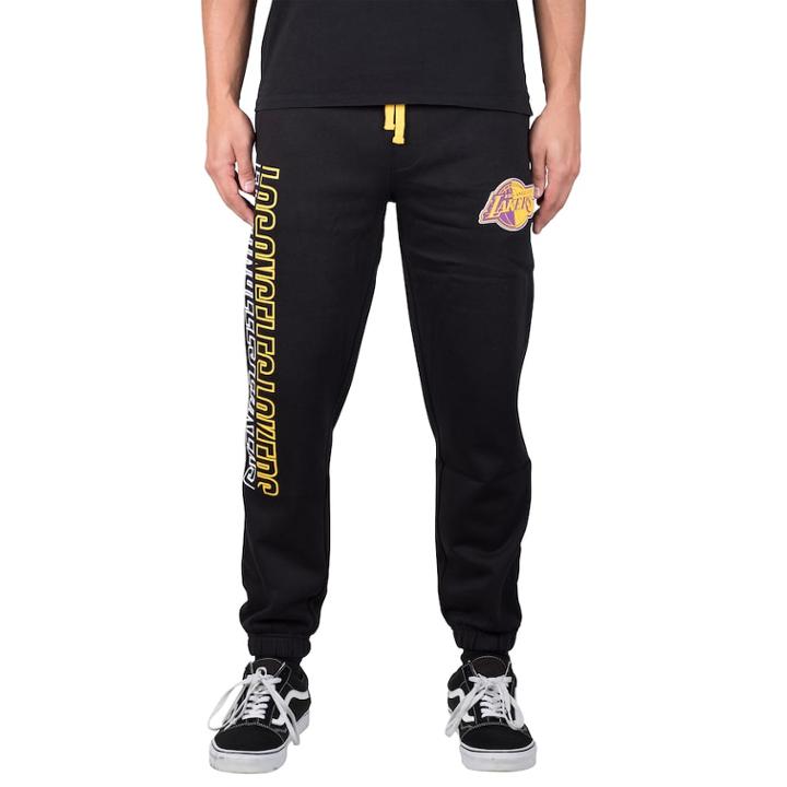 Men's Los Angeles Lakers Split Jogger Pants, Size: Small, Black