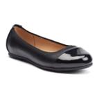 So&reg; Girls' Cap-toe Ballet Flats, Girl's, Size: 13, Black