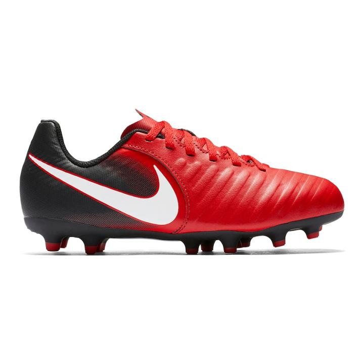 Nike Jr Tiempo Rio Iv Firm-ground Kids' Soccer Cleats, Size: 1, Med Red