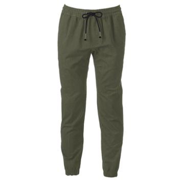 Silver Lake, Men's Twill Jogger Pants, Size: Large, Dark Green