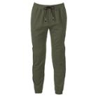 Silver Lake, Men's Twill Jogger Pants, Size: Large, Dark Green