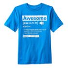 Boys 8-20 Awesome Definition Tee, Boy's, Size: Xl, Red Overfl