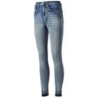 Juniors' Mudd&reg; Flx Stretch Release Hem Jeggings, Teens, Size: 7, Med Blue