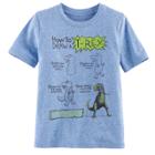 Boys 4-10 Jumping Beans&reg; How To Draw A T-rex Heathered Graphic Tee, Size: 7x, Blue (navy)