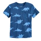 Baby Boy Jumping Beans&reg; Dinosaur Pocket Tee, Size: 3 Months, Dark Blue