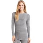 Women's Cuddl Duds Softwear Crewneck Top, Size: Regular, Grey