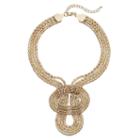Multi Strand Looped Statement Necklace, Women's, Gold