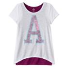 Girls Plus Size Double Layer Tulip Back Tank Top Tee, Size: 16 1/2, White