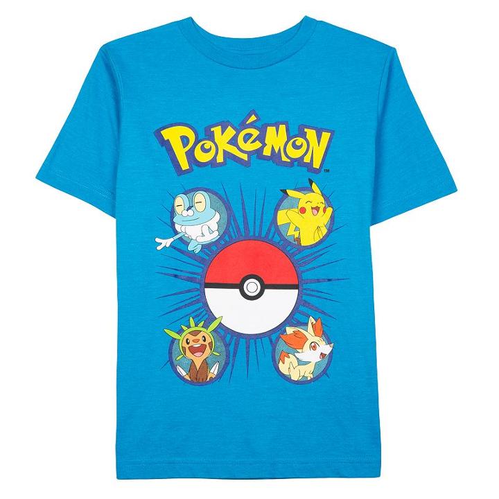 Boys 4-7 Pokmon Pikachu Faces Tee, Boy's, Size: 4, Red Overfl