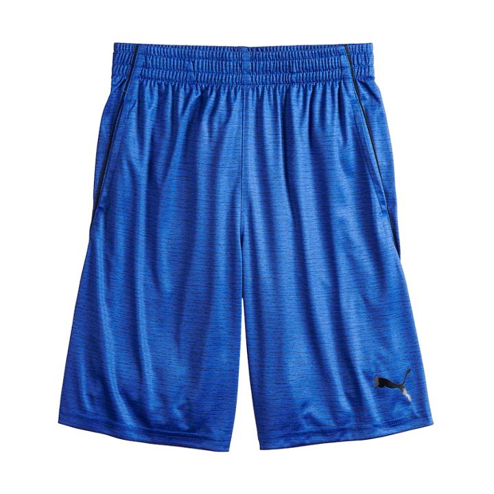 Boys 8-20 Puma Heathered Performance Shorts, Size: Xl, Dark Blue