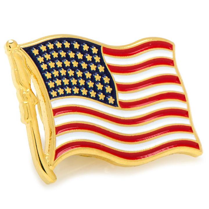 American Flag Lapel Pin, Men's, Multicolor