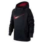Boys 8-20 Nike Fading Swoosh Therma Hoodie, Size: Medium, Grey (charcoal)