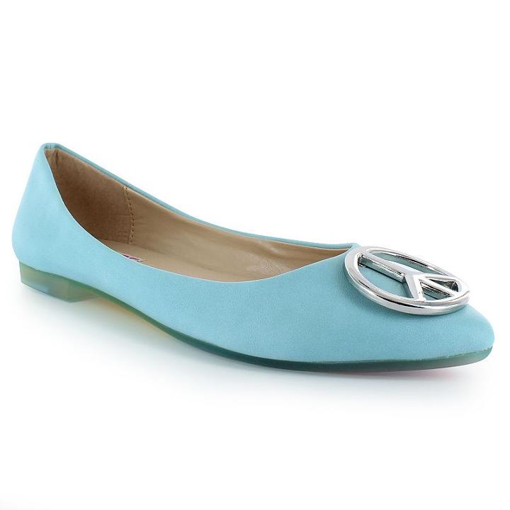Dolce By Mojo Moxy Henna Women's Ballet Flats, Size: Medium (7.5), Turquoise/blue (turq/aqua)