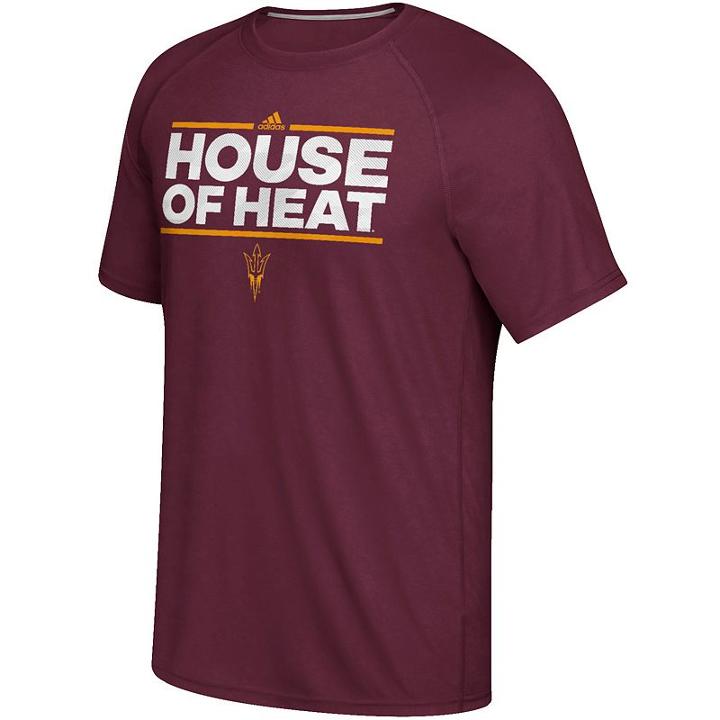 Men's Adidas Arizona State Sun Devils Dassler City Nickname Tee, Size: Small, Red