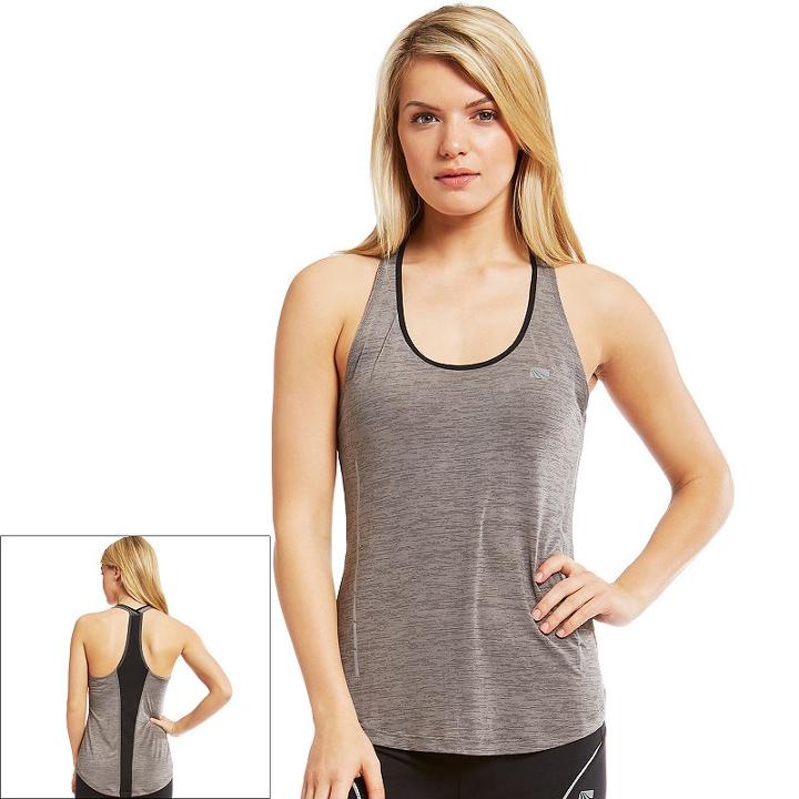 Women's Marika Chase Racerback Running Tank, Size: Medium, Dark Grey