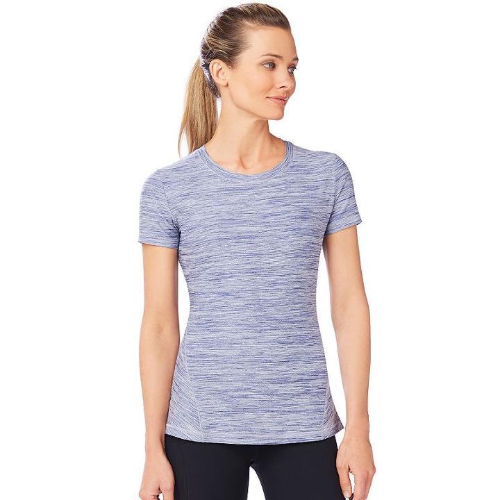 Women's Shape Active Trail Workout Tee, Size: Medium, Blue (navy)