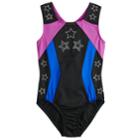 Girls 4-14 Jojo Siwa Sparkle Stars Dance Leotard By Danskin, Size: Medium, Black