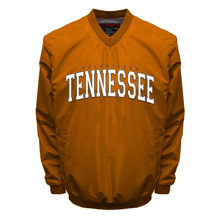 Men's Franchise Club Tennessee Volunteers Squad Windshell Jacket, Size: Large, Lt Orange